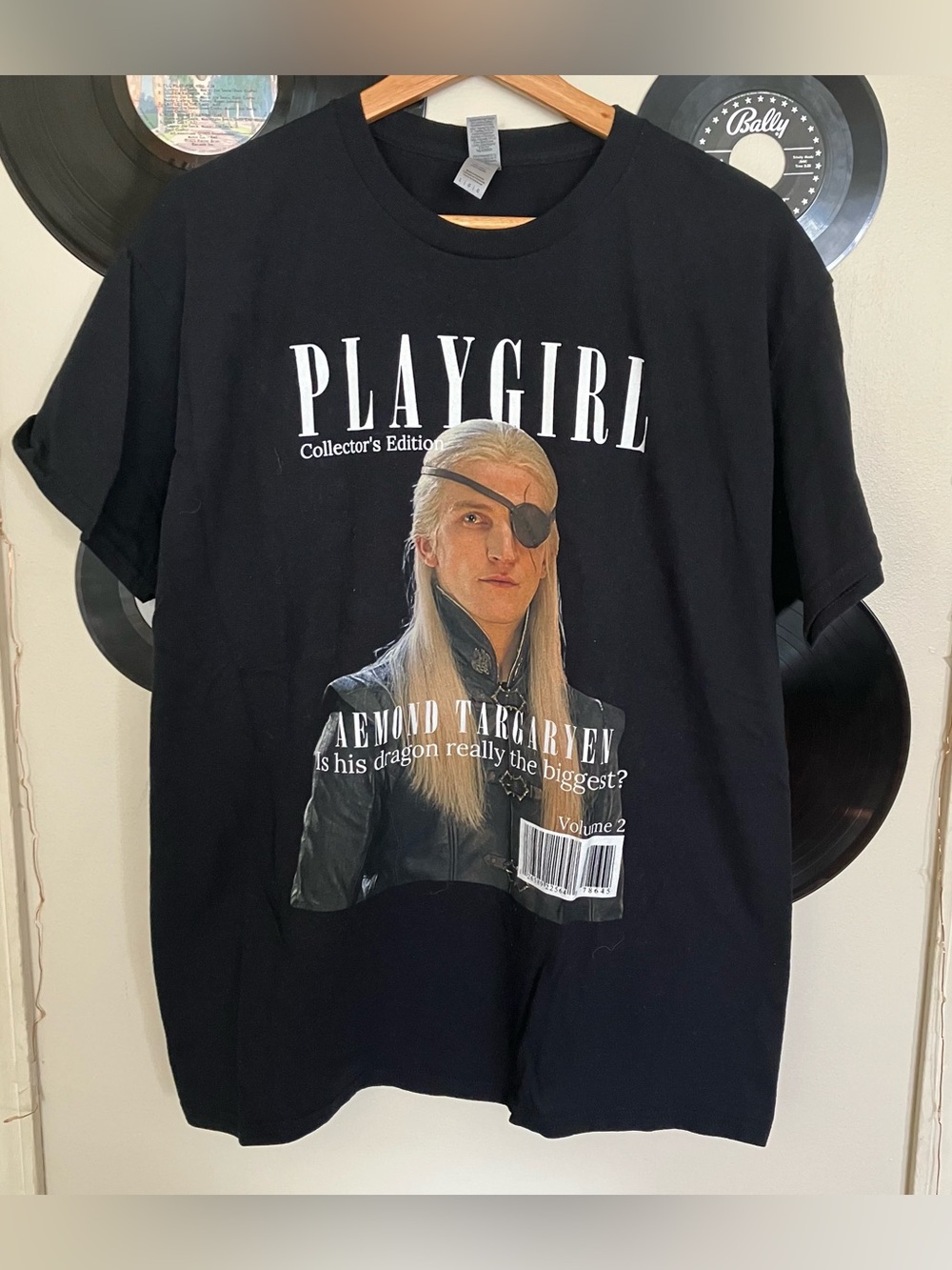 Aemond Targaryen House of the Dragon PLAYGIRL Black Graphic Tee